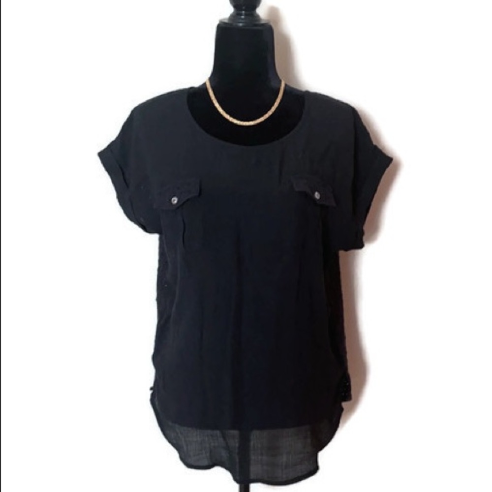 Mine Too Women’s Short Sleeves Blouse Top 1XL